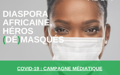 Carine Nsoudou, la directrice exécutive d’ADEPT, présente la campagne “DIASPORA AFRICAINE HÉROES (DÉ) MASQUÉS”