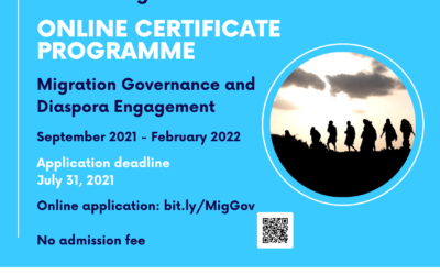 ONLINE CERTIFICATE PROGRAMME: MIGRATION GOVERNANCE AND DIASPORA ENGAGEMENT